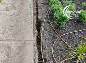 Vac truck service creating trenches for pipeline installation.